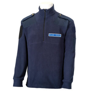 PILE NAZIONALE BLU NAVY ZIP CORTA